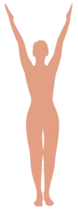 Standing Yoga Pose, Arms Raised