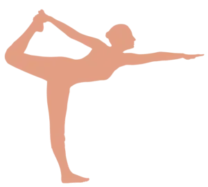 Figure in Standing archer yoga pose