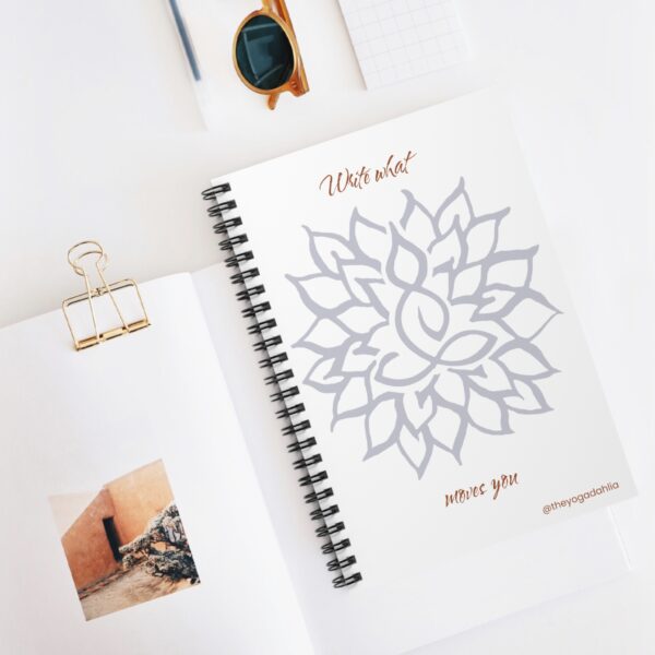 Yoga Dahlia "Write What Moves You" Spiral-bound Journal - Image 5