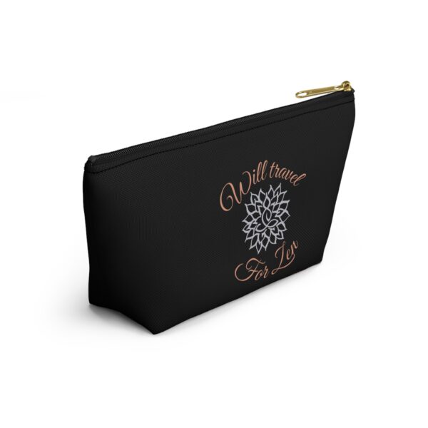 Black "Will Travel for Zen" Travel Accessory Bag - Image 4