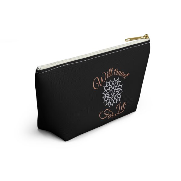 Black "Will Travel for Zen" Travel Accessory Bag - Image 8