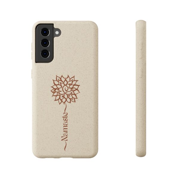 Yoga Dahlia Eco-Friendly "Namaste" Phone Case - Image 9