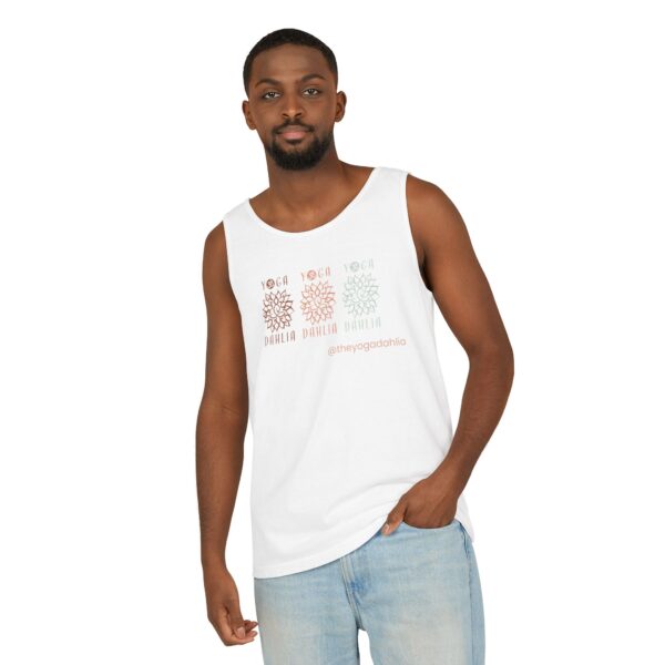Unisex Triple Yoga Dahlia Tank Top - Image 12