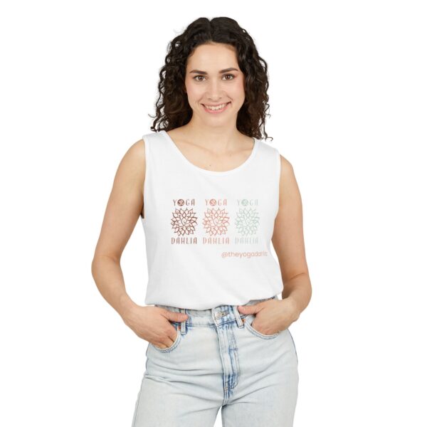 Unisex Triple Yoga Dahlia Tank Top - Image 9
