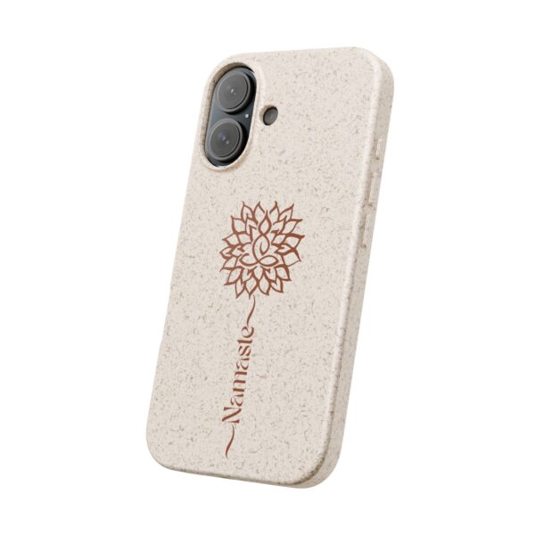 Yoga Dahlia Eco-Friendly "Namaste" Phone Case - Image 2