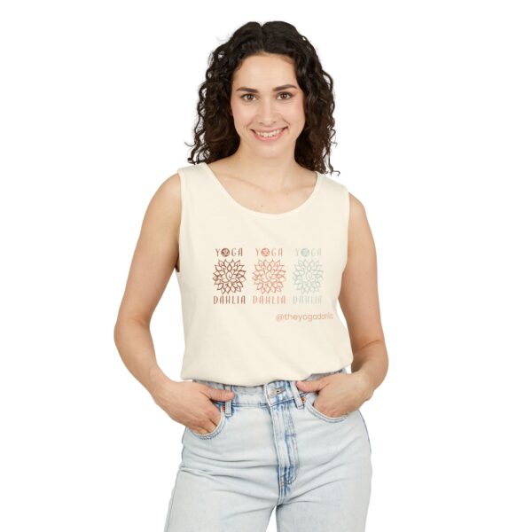 Unisex Triple Yoga Dahlia Tank Top - Image 15