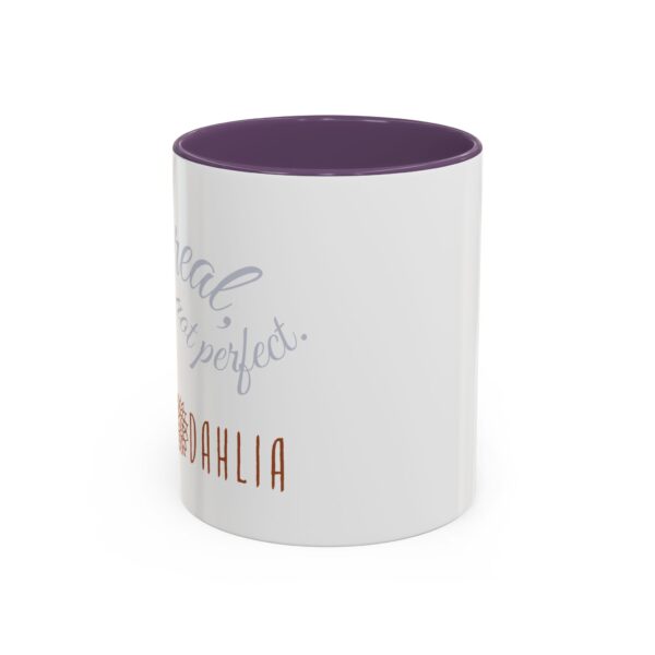 Yoga Dahlia "Be real, not perfect" Mug - Image 25