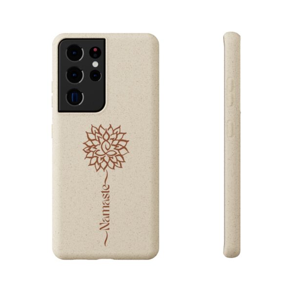 Yoga Dahlia Eco-Friendly "Namaste" Phone Case - Image 13