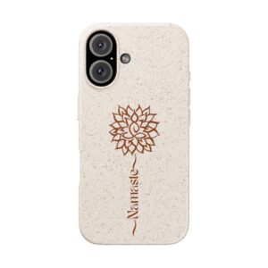 Yoga Dahlia Eco-Friendly "Namaste" Phone Case