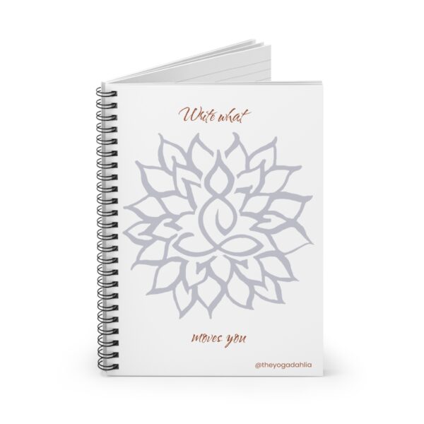 Yoga Dahlia spiral-bound notebook