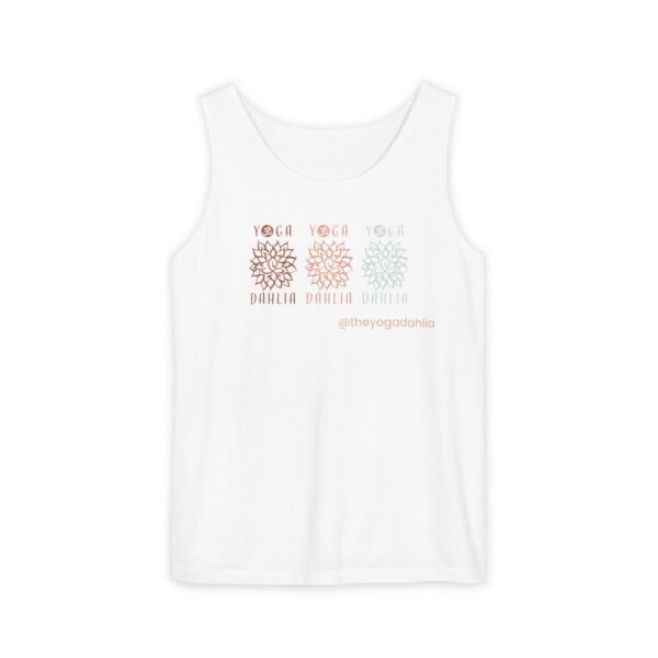 Unisex Triple Yoga Dahlia Tank Top - Image 7